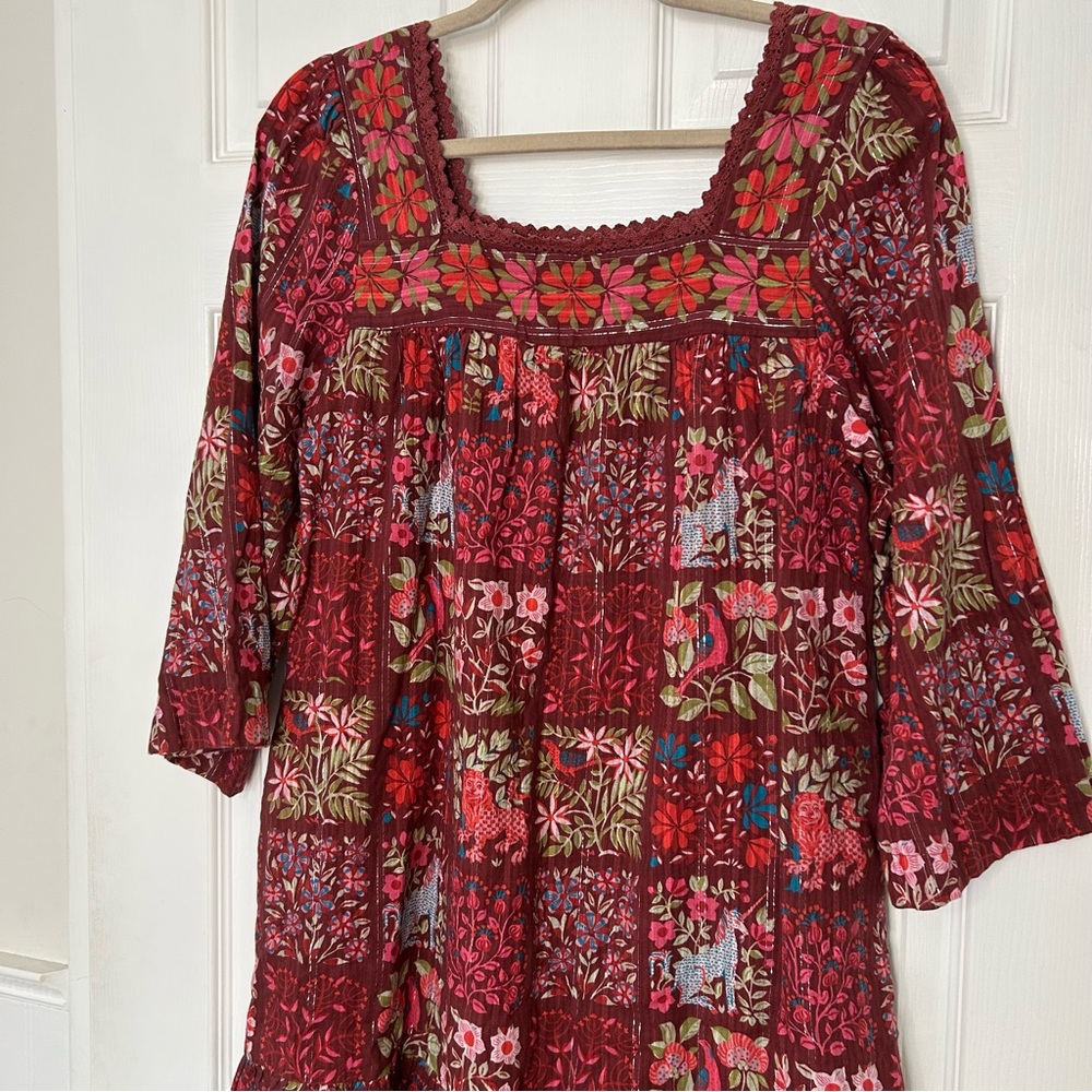 Printfresh Stained Glass Float On Midi Dress - image 4